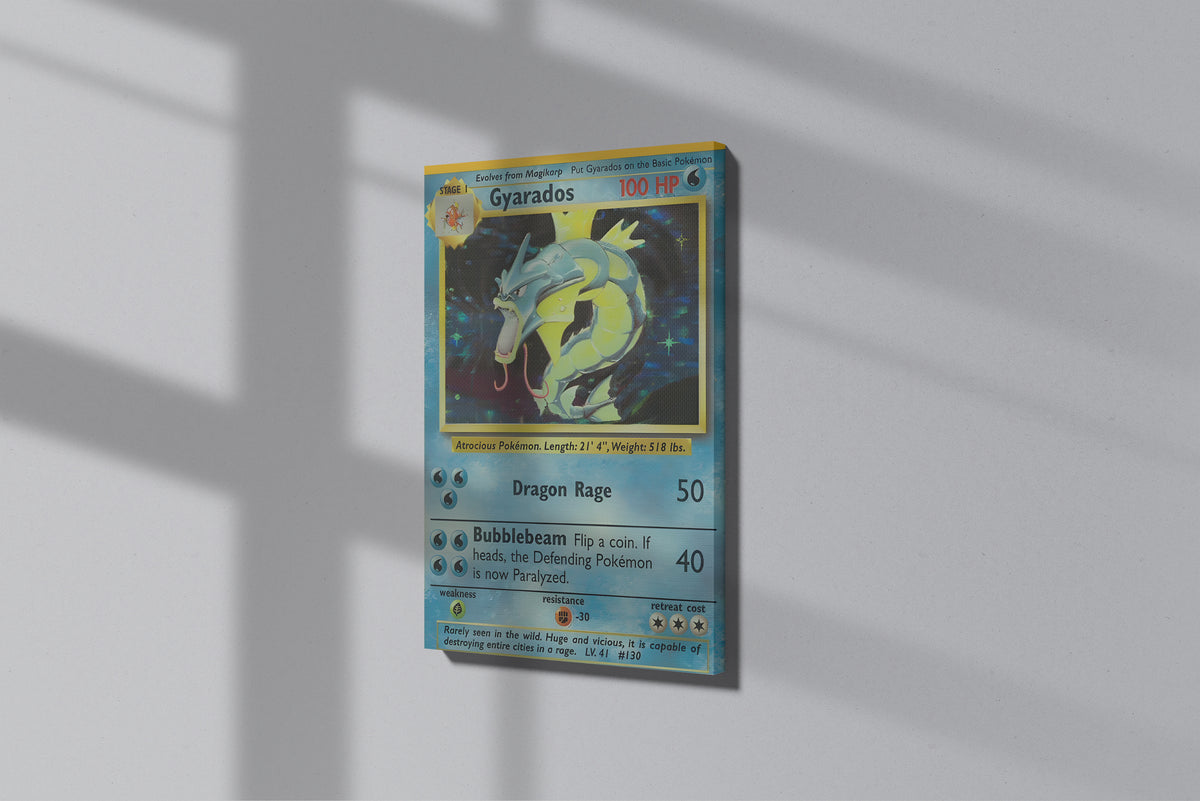 GeekCultcha Pokémon Gyarados Premium Canvas Print