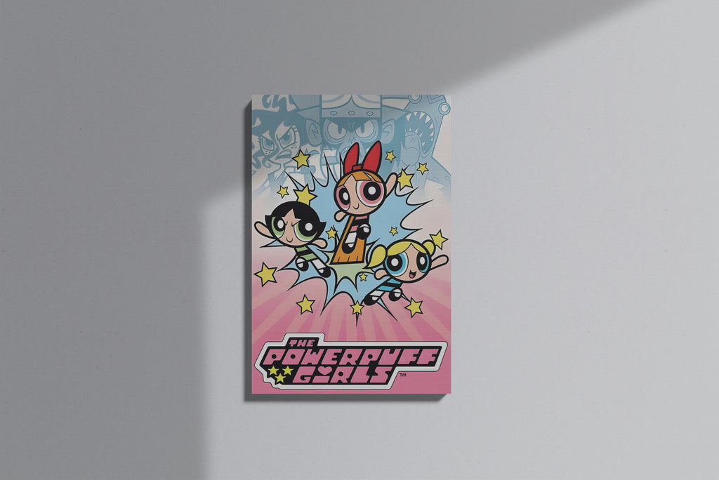 GeekCultcha The Powerpuff Girls Blossom Bubbles Buttercup Premium Canvas Print