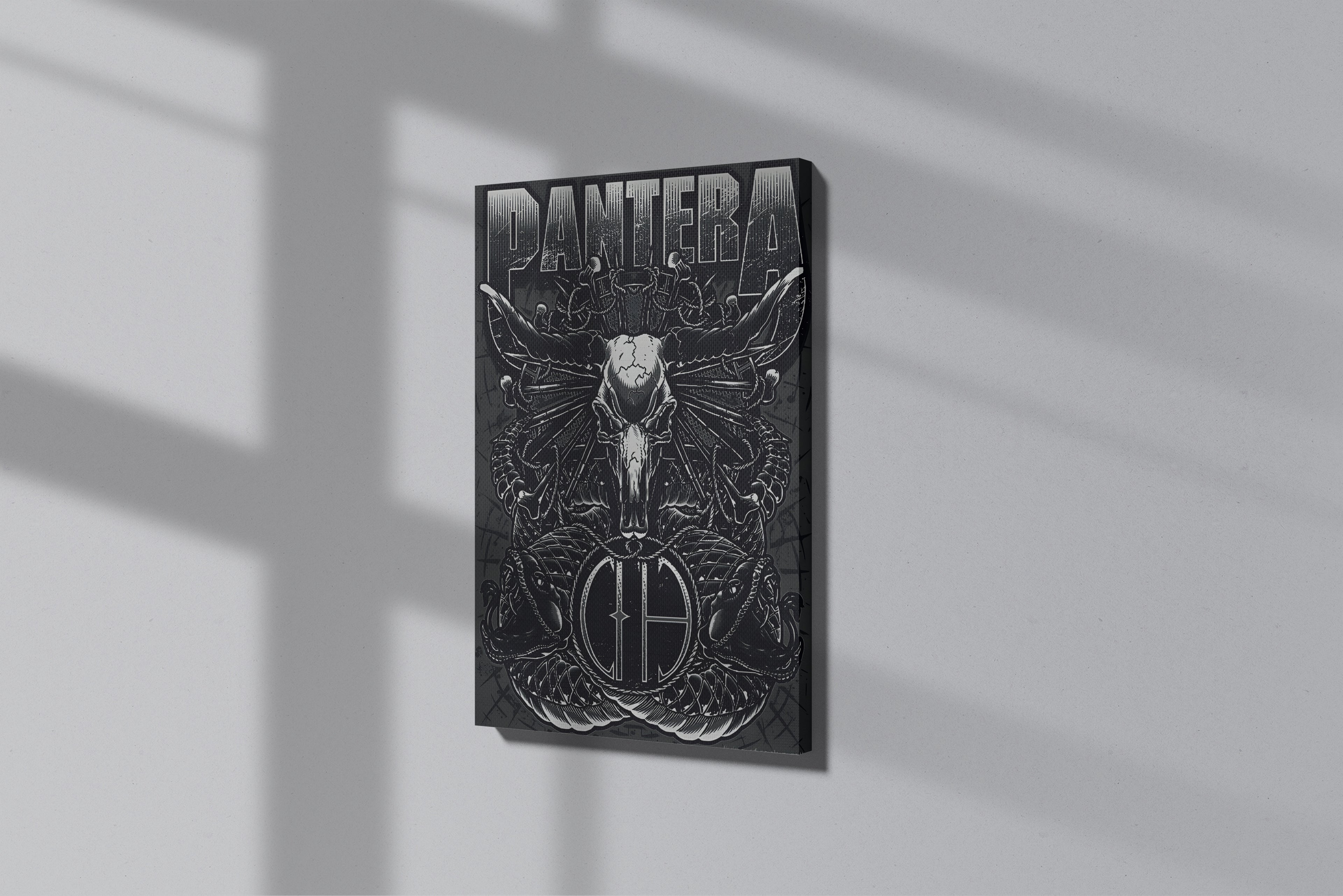 GeekCultcha Pantera Design Premium Canvas Painting