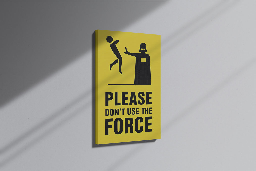 GeekCultcha Star Wars Darth Vader Premium Canvas Painting Humorous Style