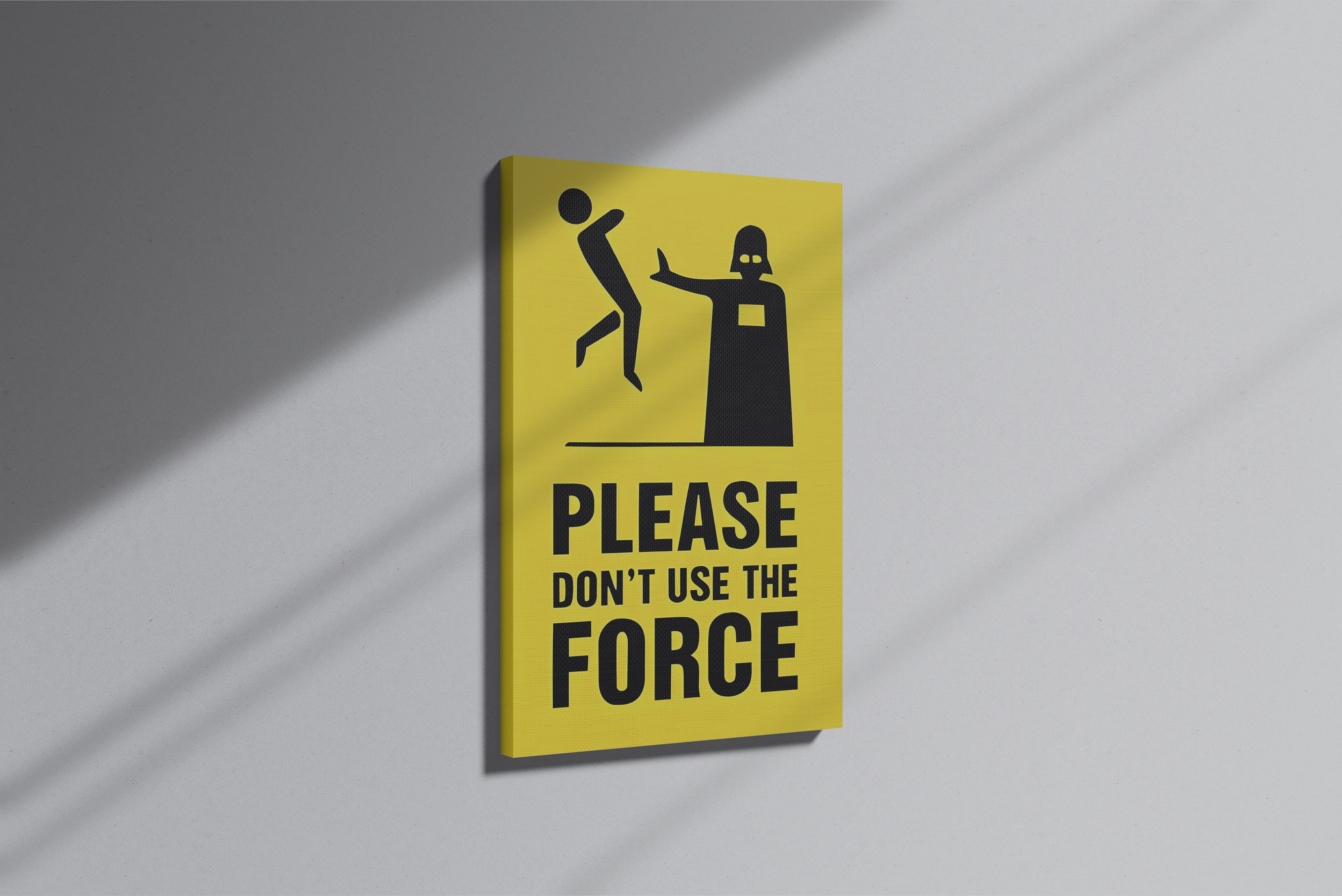 GeekCultcha Star Wars Darth Vader Premium Canvas Painting Humorous Style