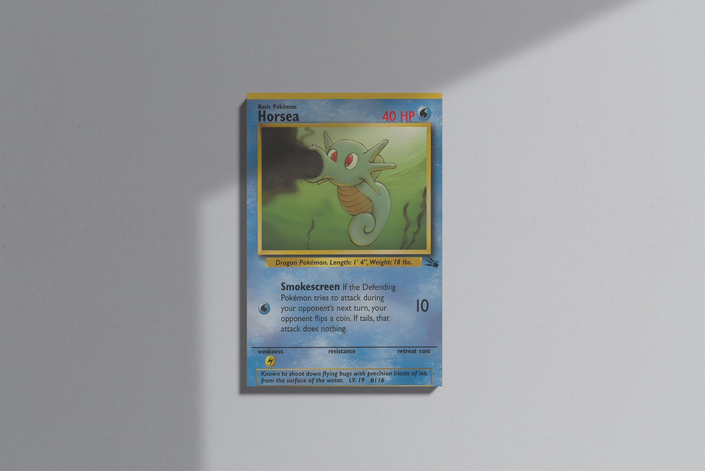 GeekCultcha Pokémon Horsea Premium Canvas Print