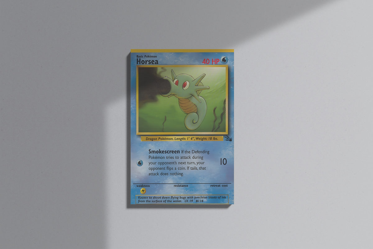 GeekCultcha Pokémon Horsea Premium Canvas Print