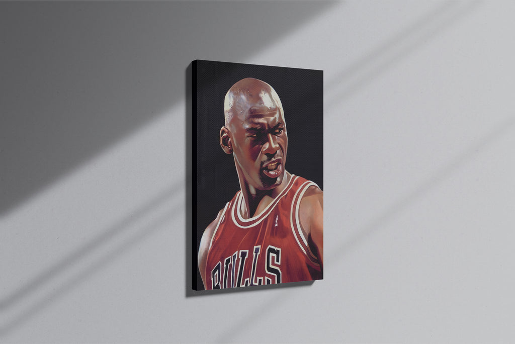 GeekCultcha Chicago Bulls Michael Jordan Premium Canvas Print Dynamic Style