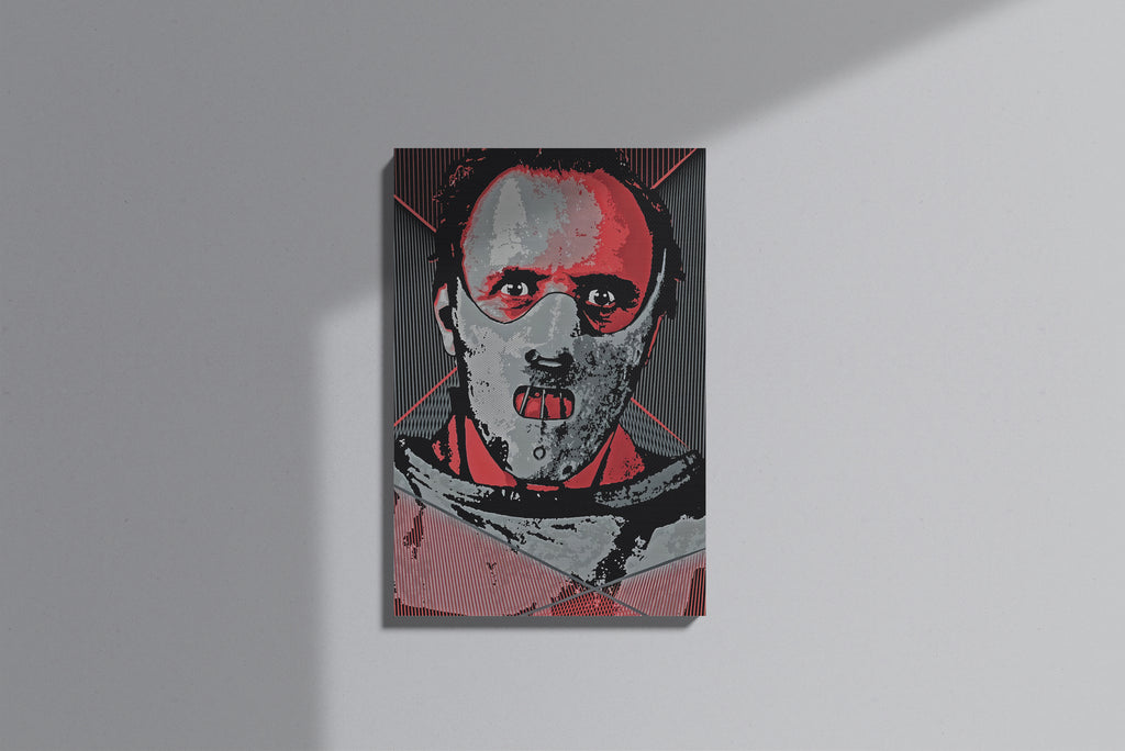 GeekCultcha Hannibal Lecter Themed Premium Canvas Print