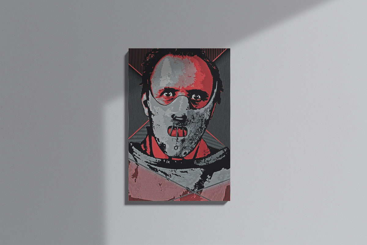 GeekCultcha Hannibal Lecter Themed Premium Canvas Print