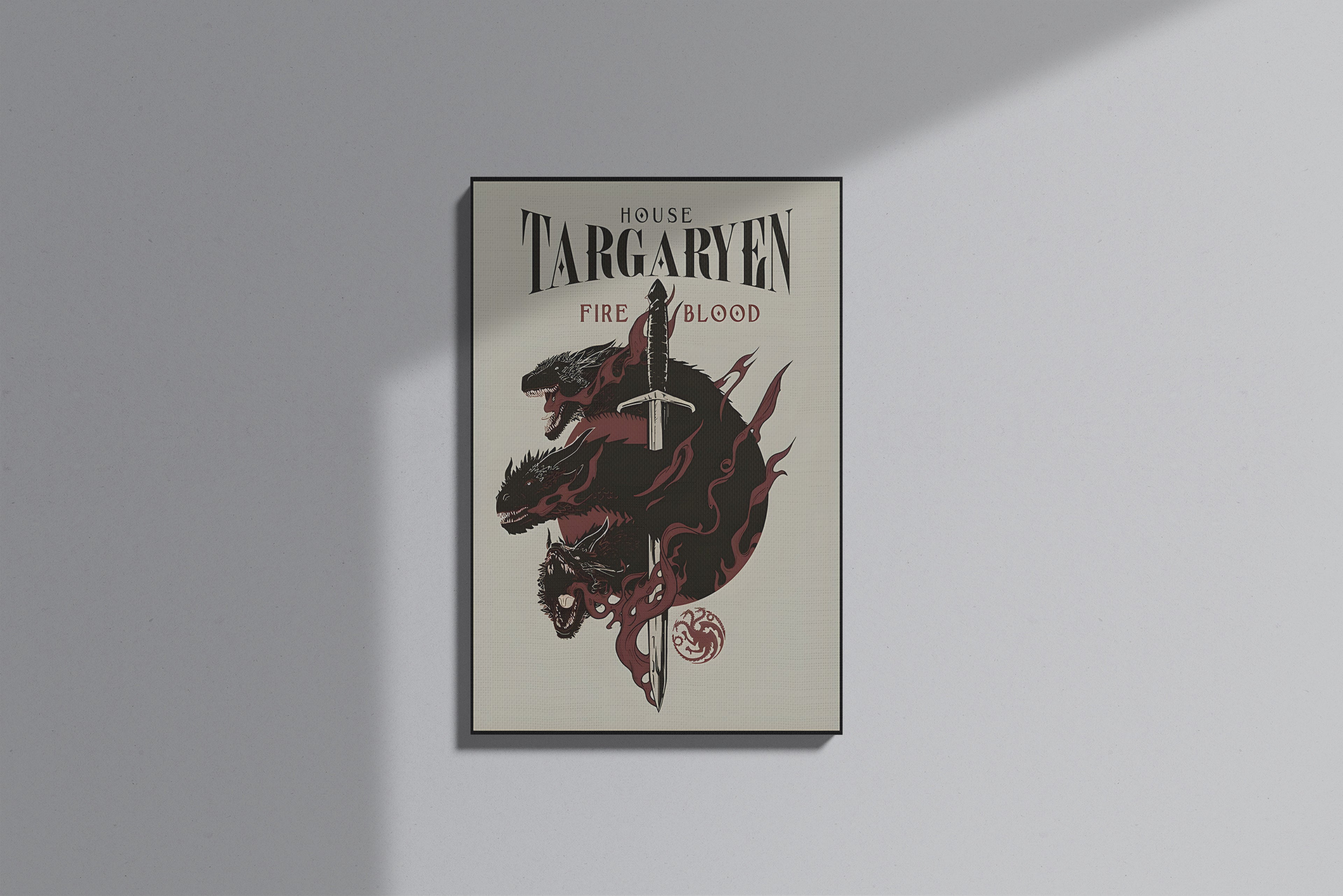 GeekCultcha Game of Thrones Targaryen Dynasty Premium Canvas Painting