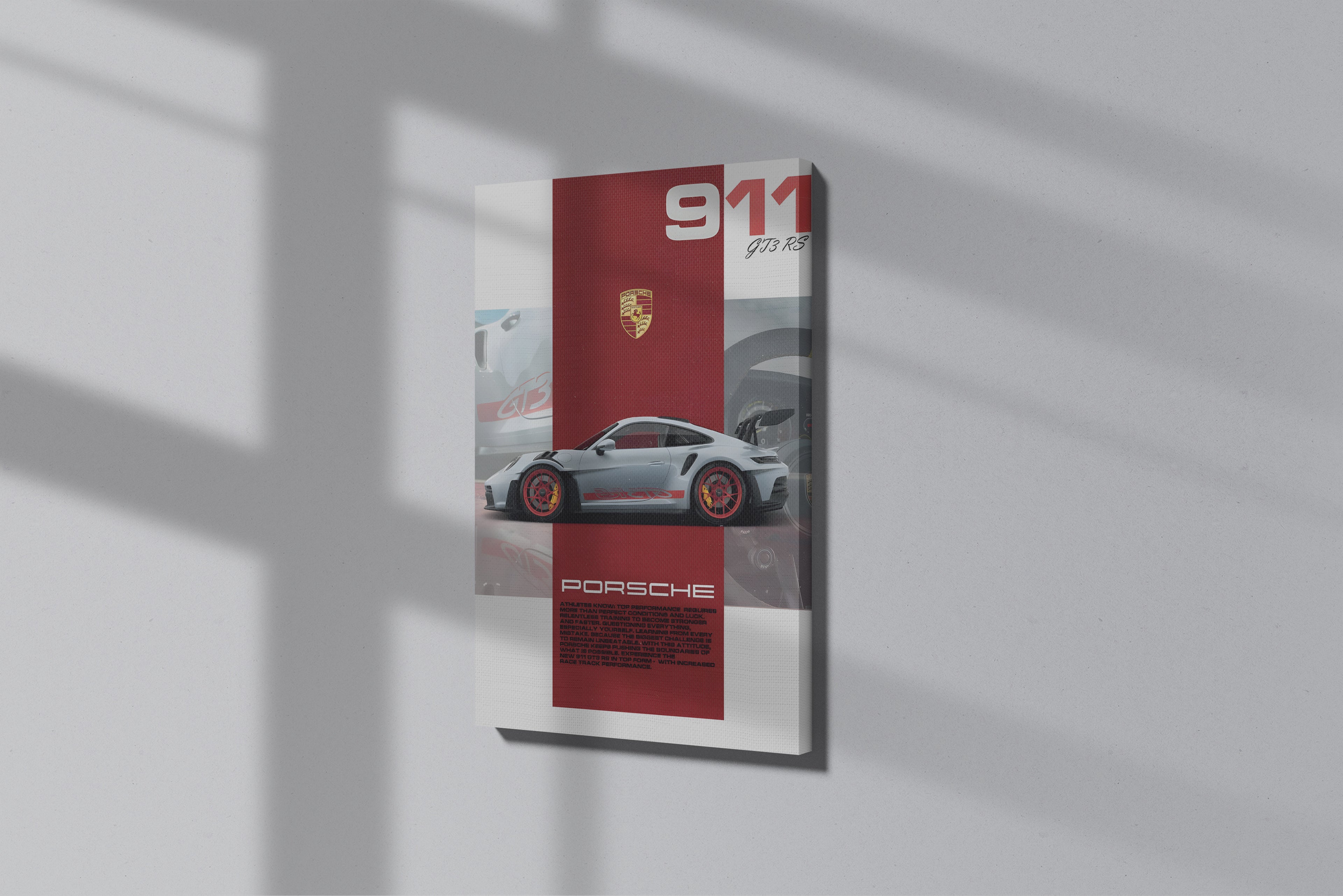 GeekCultcha Porsche 911 GT3 RS Premium Canvas Print