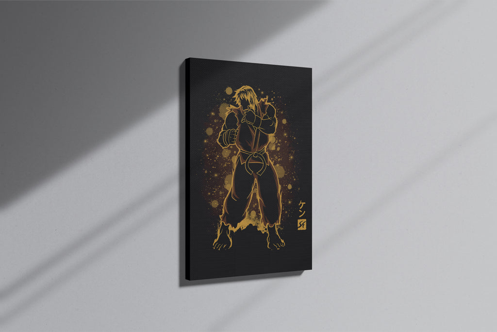 GeekCultcha Street Fighter Ken Premium Canvas Print