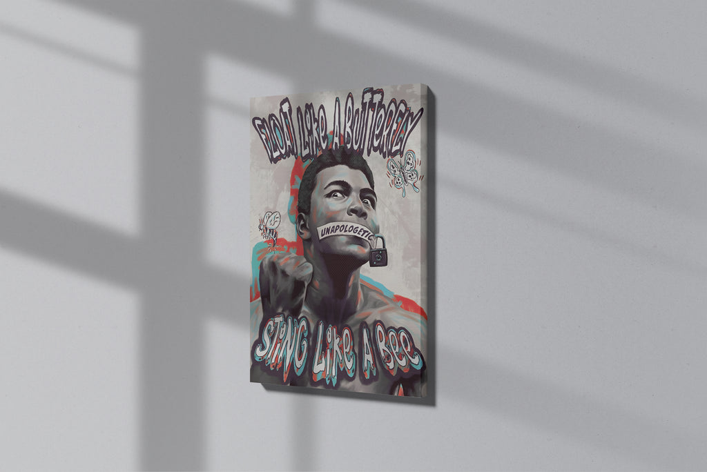 GeekCultcha Unapologetic Muhammad Ali Premium Canvas Print