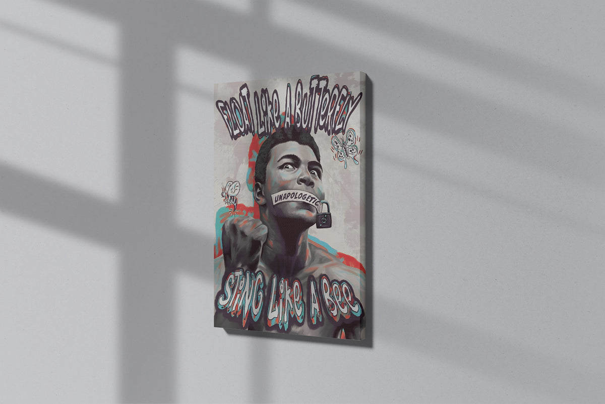 GeekCultcha Unapologetic Muhammad Ali Premium Canvas Print