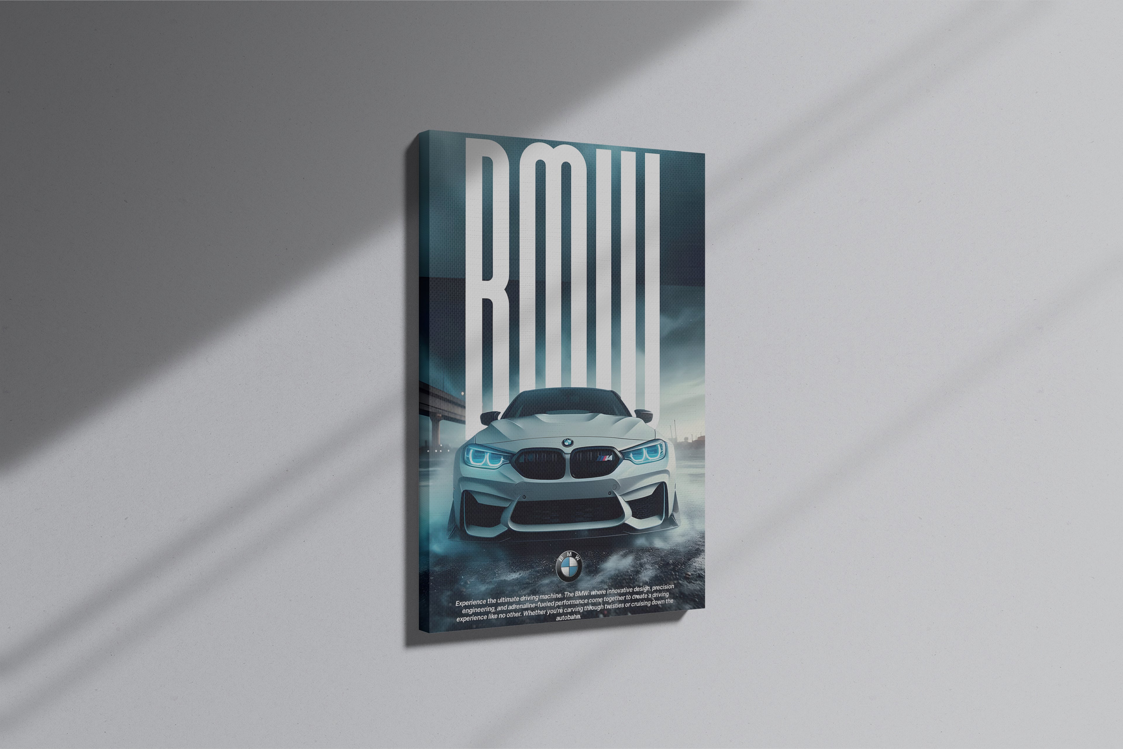GeekCultcha BMW Dynamic Car Premium Canvas Print