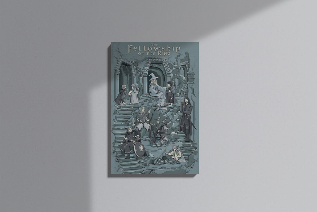 GeekCultcha The Lord of the Rings Fellowship of the Ring Premium Canvas Print