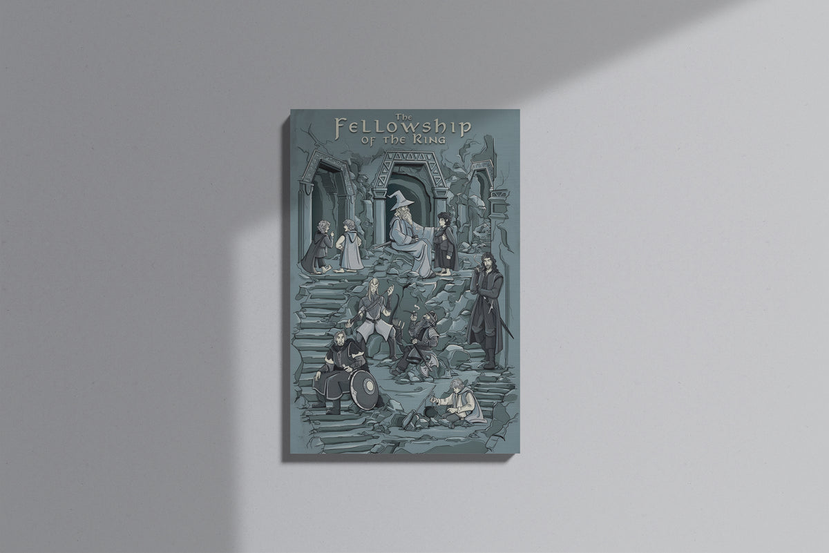 GeekCultcha The Lord of the Rings Fellowship of the Ring Premium Canvas Print