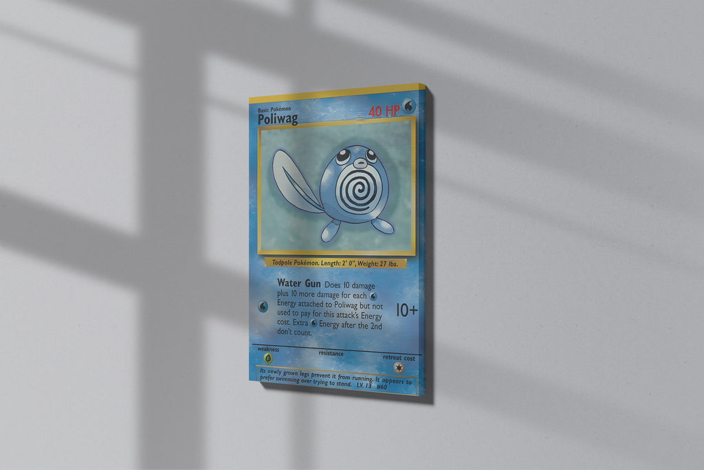 GeekCultcha Pokémon Poliwag Premium Canvas Print