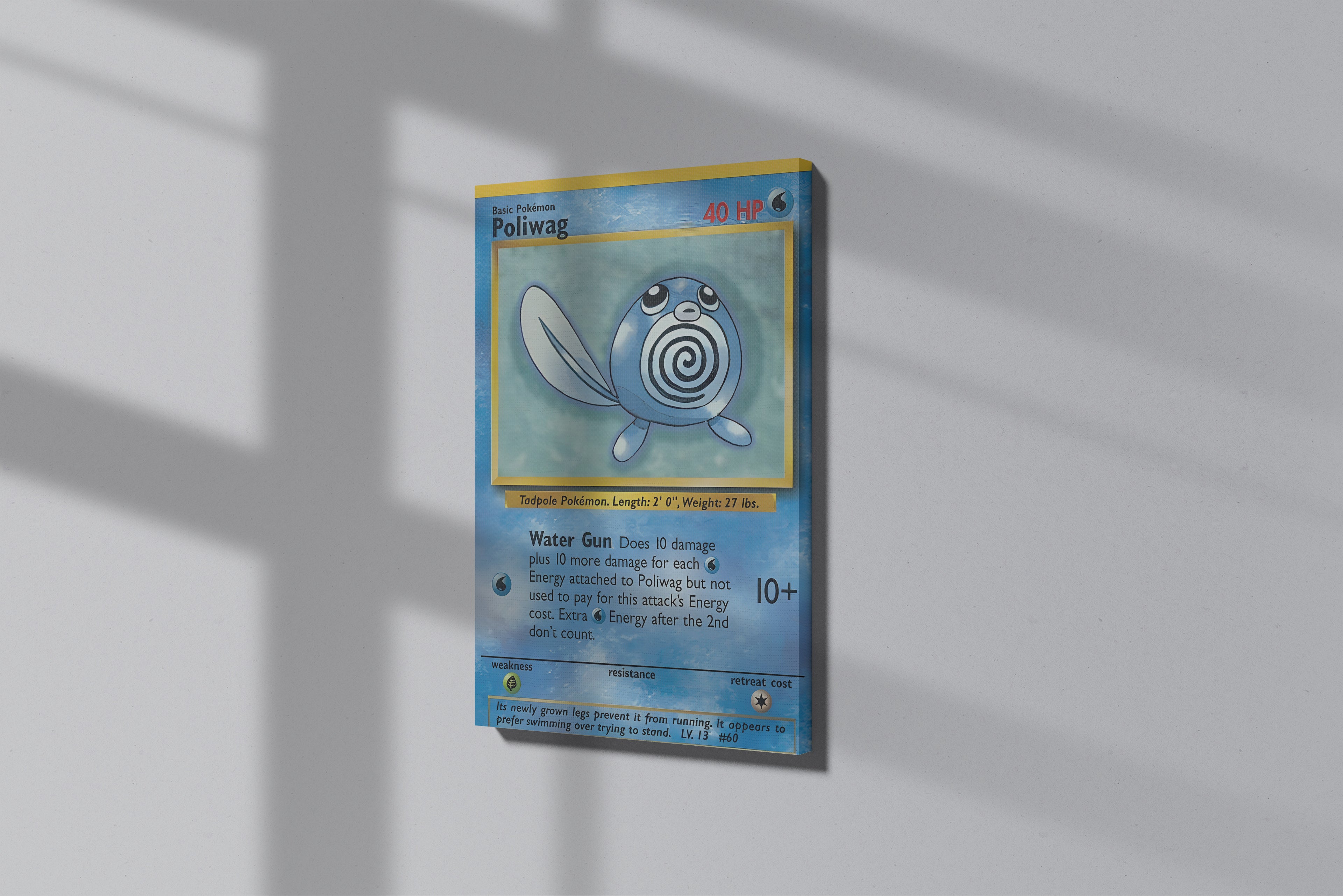 GeekCultcha Pokémon Poliwag Premium Canvas Print