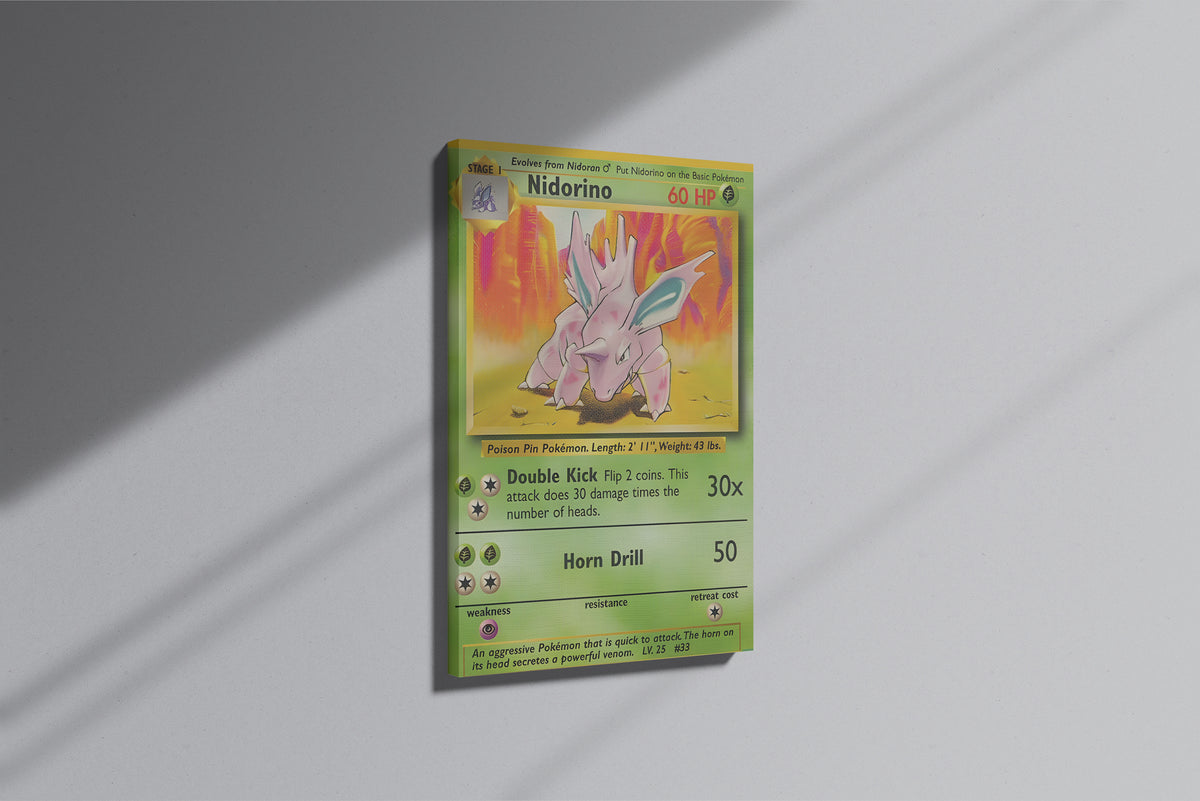 GeekCultcha Pokémon Nidorino Themed Premium Canvas Painting