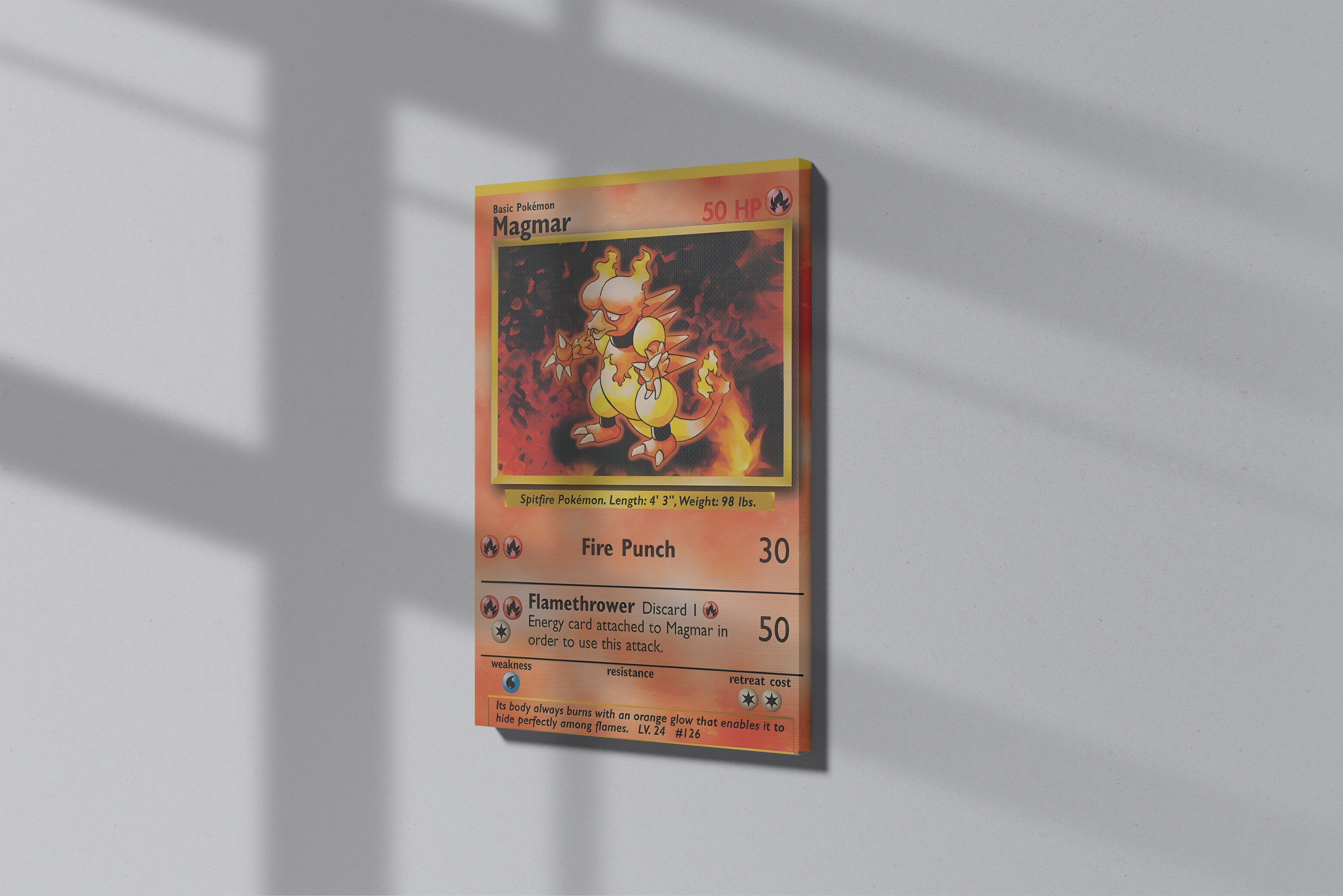 GeekCultcha Pokémon Magmar Premium Canvas Print