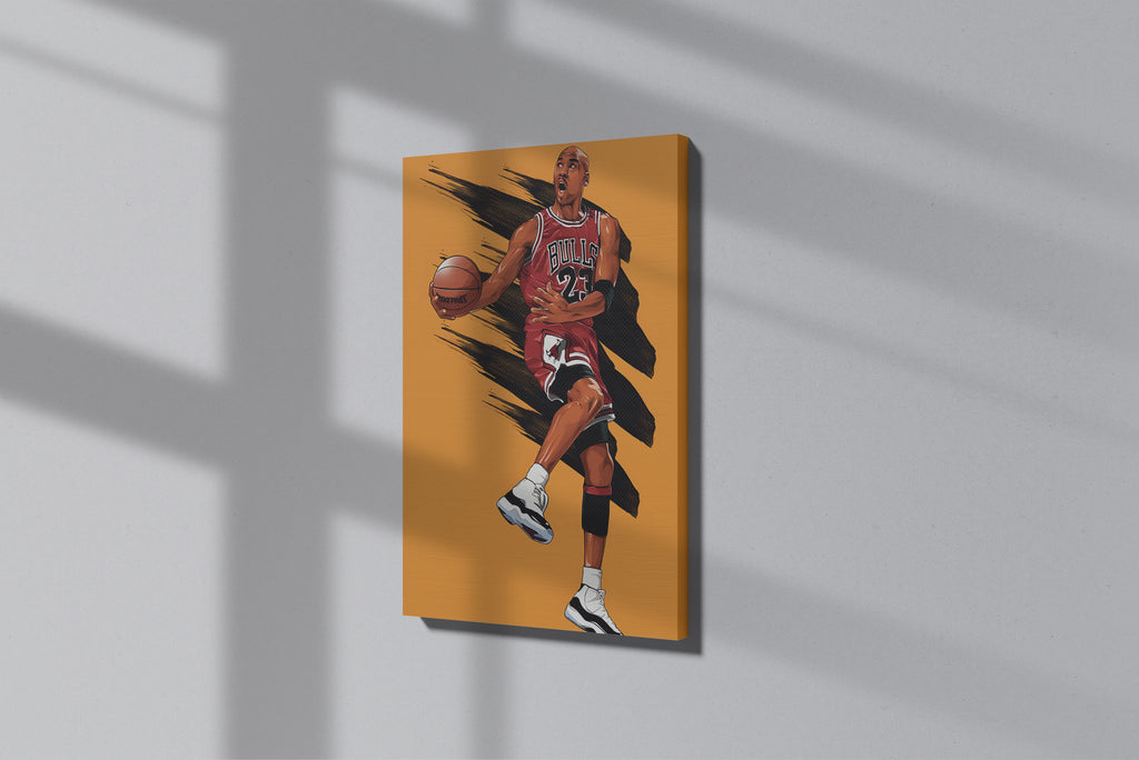 GeekCultcha Chicago Bulls Michael Jordan Premium Canvas Print