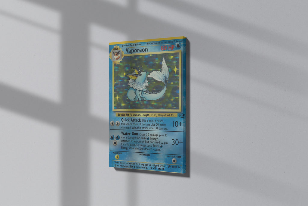 GeekCultcha Pokémon Vaporeon Premium Canvas Print
