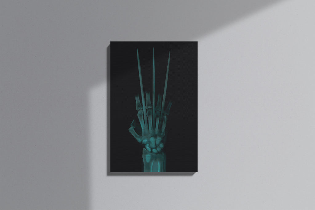 GeekCultcha Marvel Wolverine X-ray Themed Premium Canvas Painting