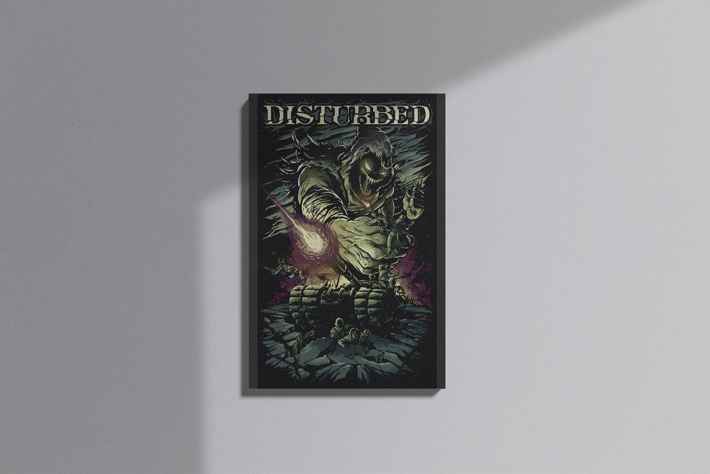 GeekCultcha Disturbed Design Premium Canvas Painting