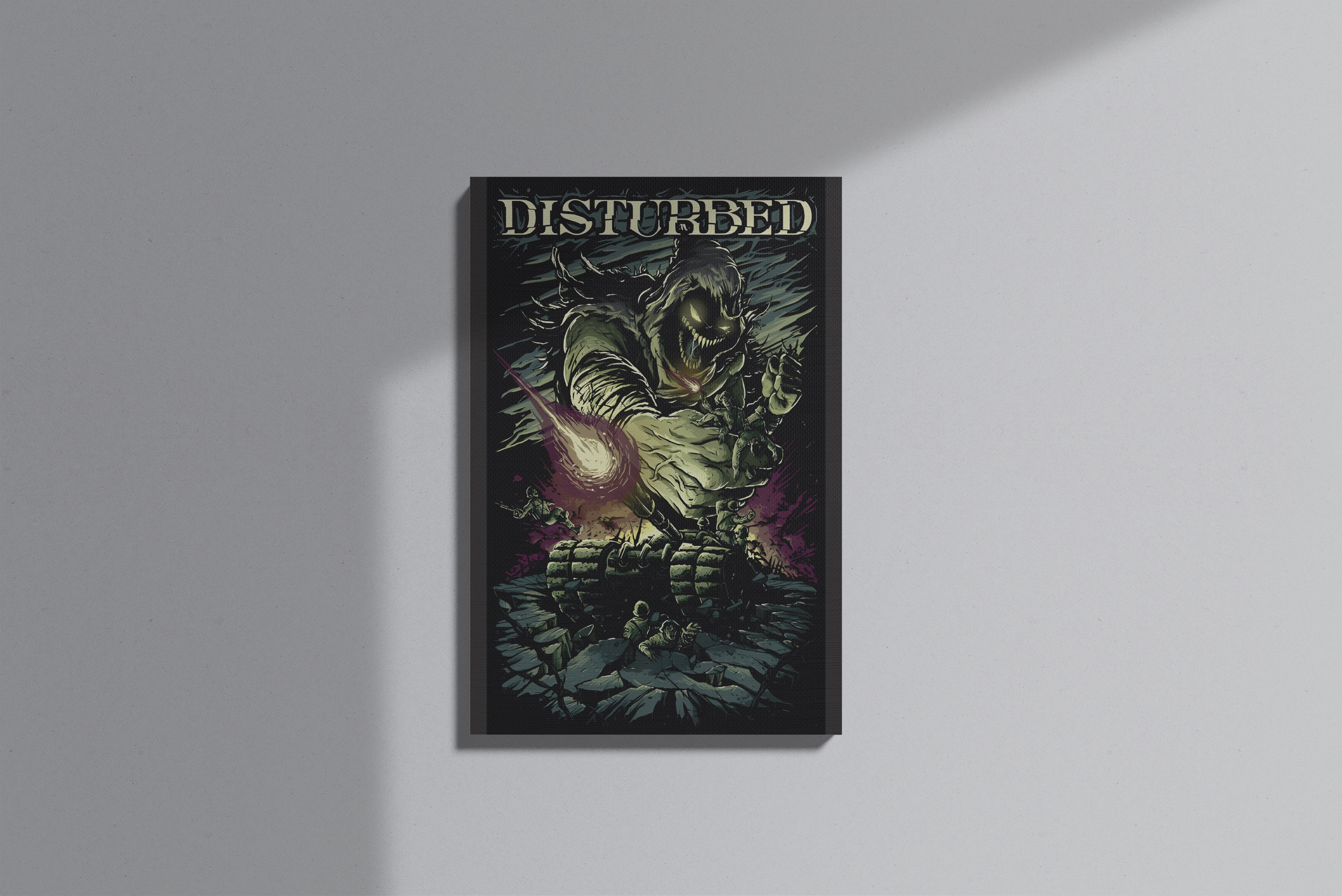 GeekCultcha Disturbed Design Premium Canvas Painting