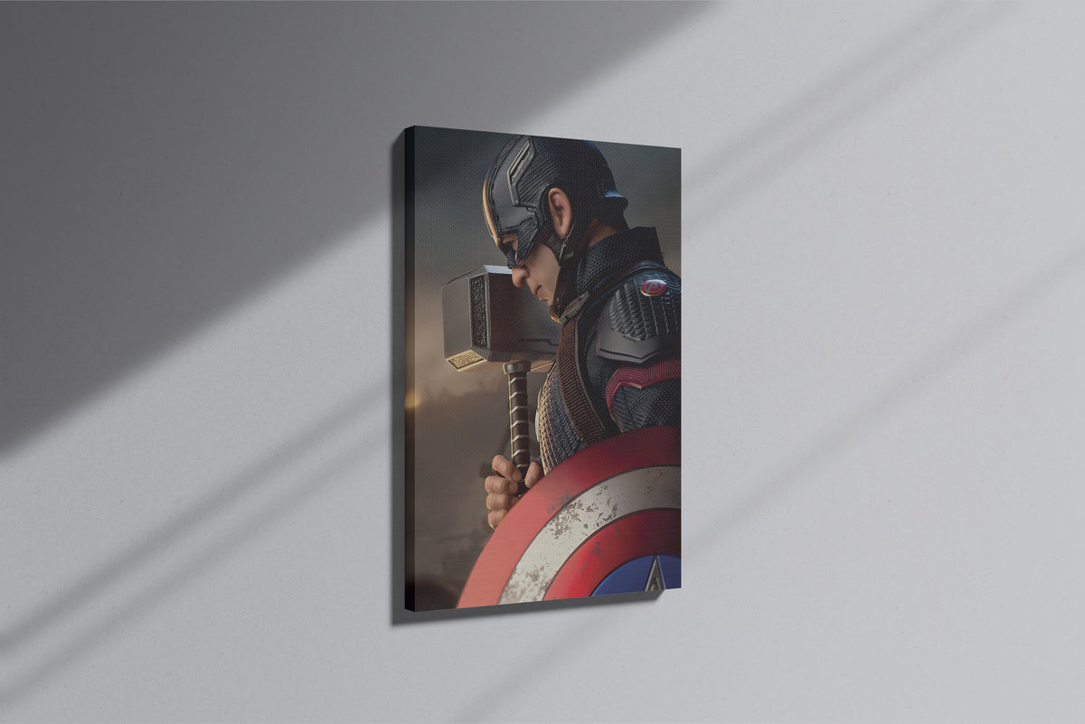 GeekCultcha Marvel Captain America Premium Canvas Print