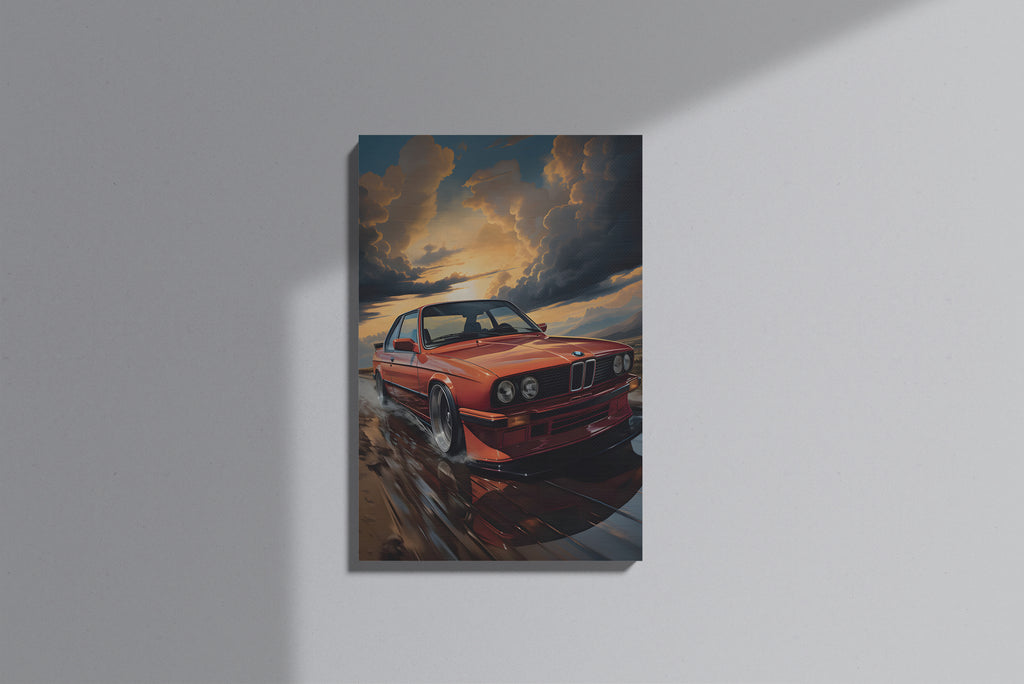GeekCultcha BMW E30 Premium Canvas Print
