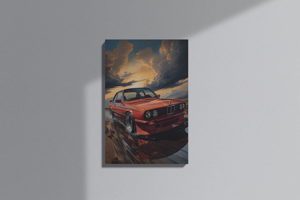 GeekCultcha BMW E30 Premium Canvas Print