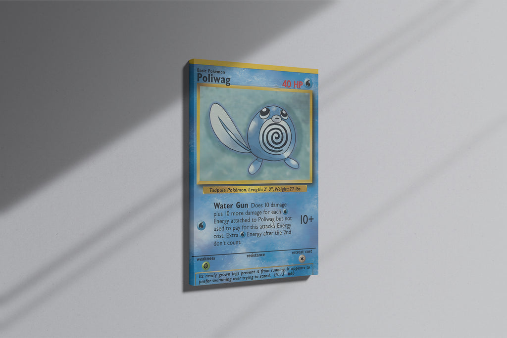 GeekCultcha Pokémon Poliwag Premium Canvas Print