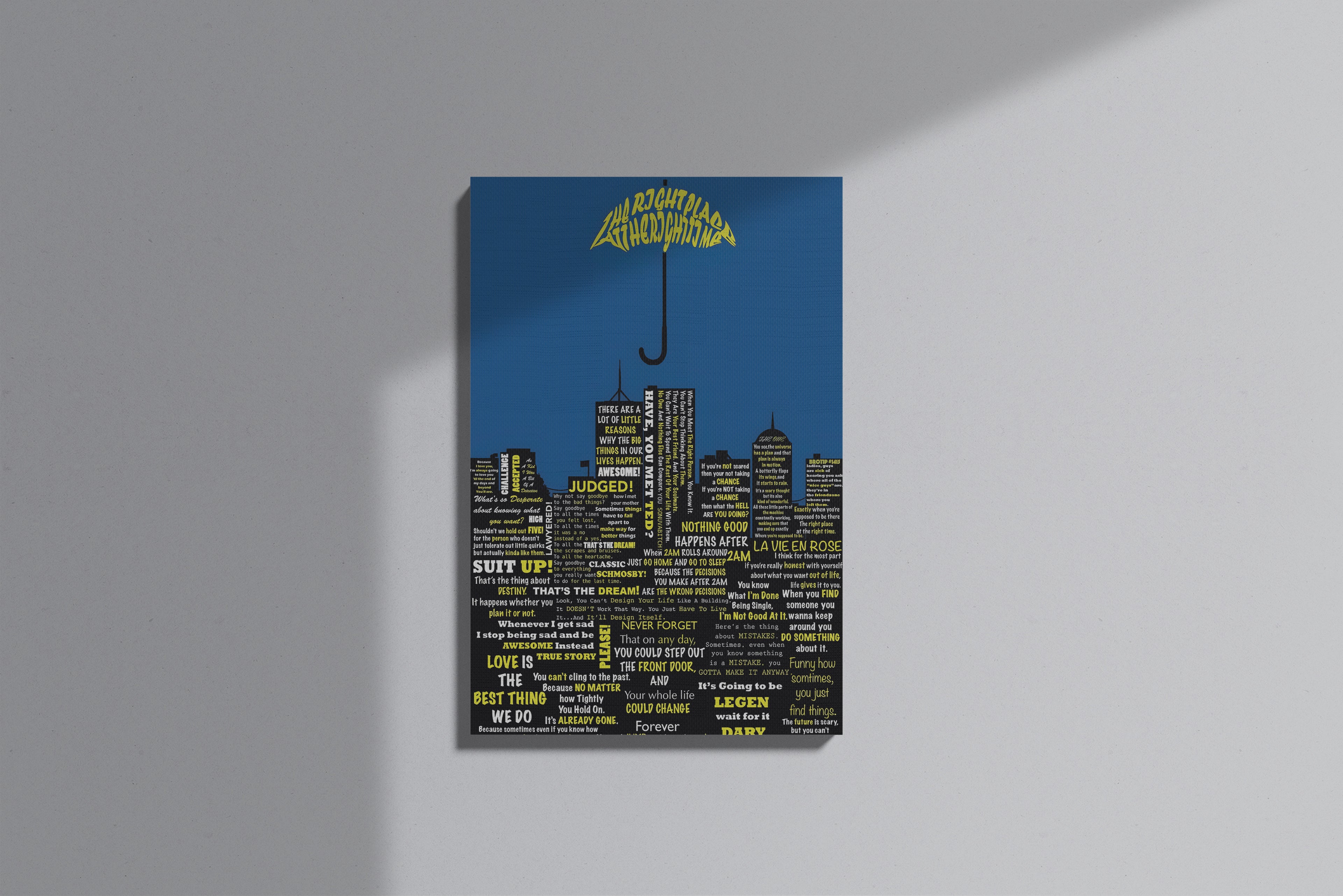 GeekCultcha How I Met Your Mother Themed Premium Canvas Print