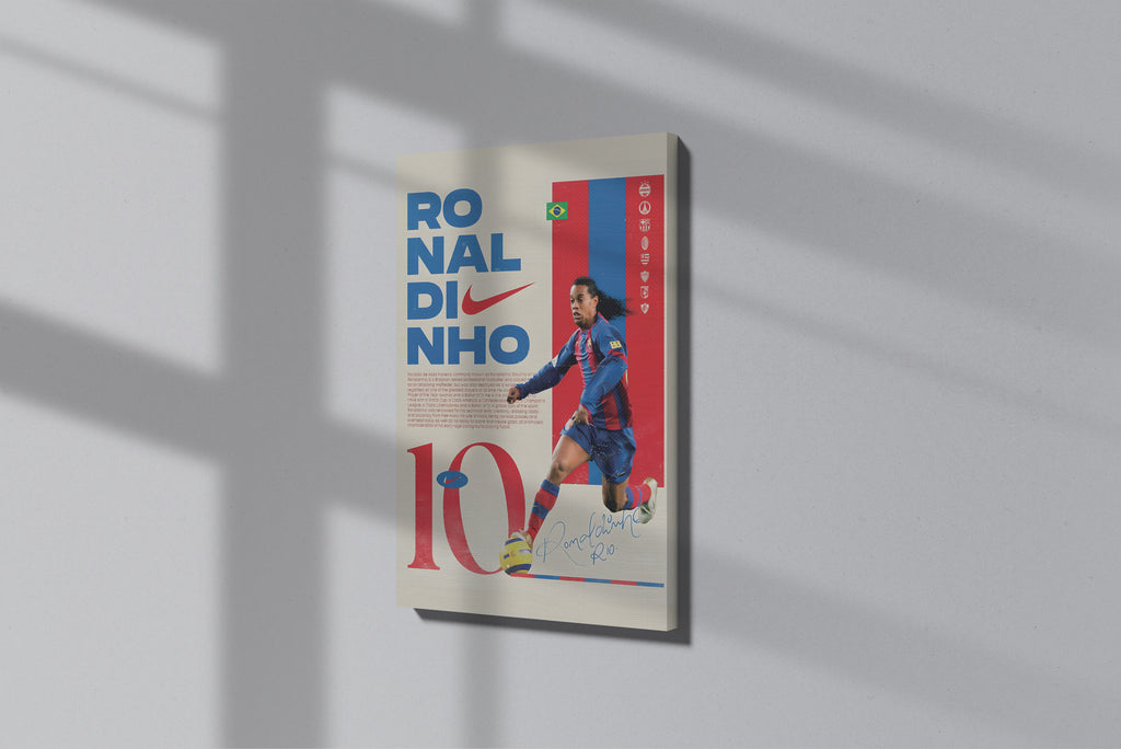 GeekCultcha Ronaldinho Nike Themed Premium Canvas Painting