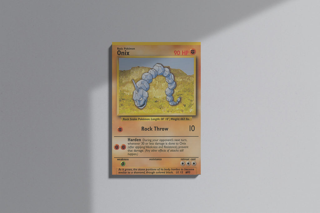 GeekCultcha Pokémon Onix Premium Canvas Print