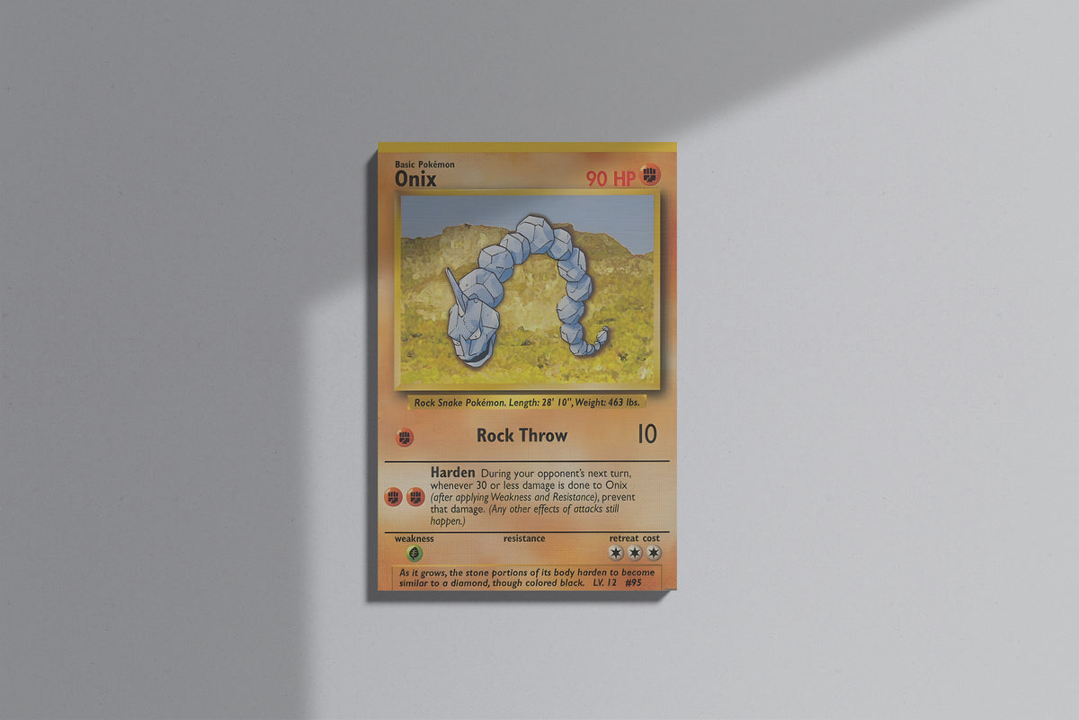 GeekCultcha Pokémon Onix Premium Canvas Print