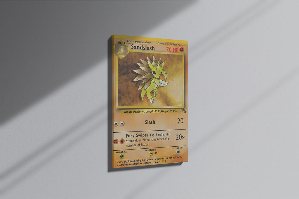 GeekCultcha Pokémon Sandslash Premium Canvas Print