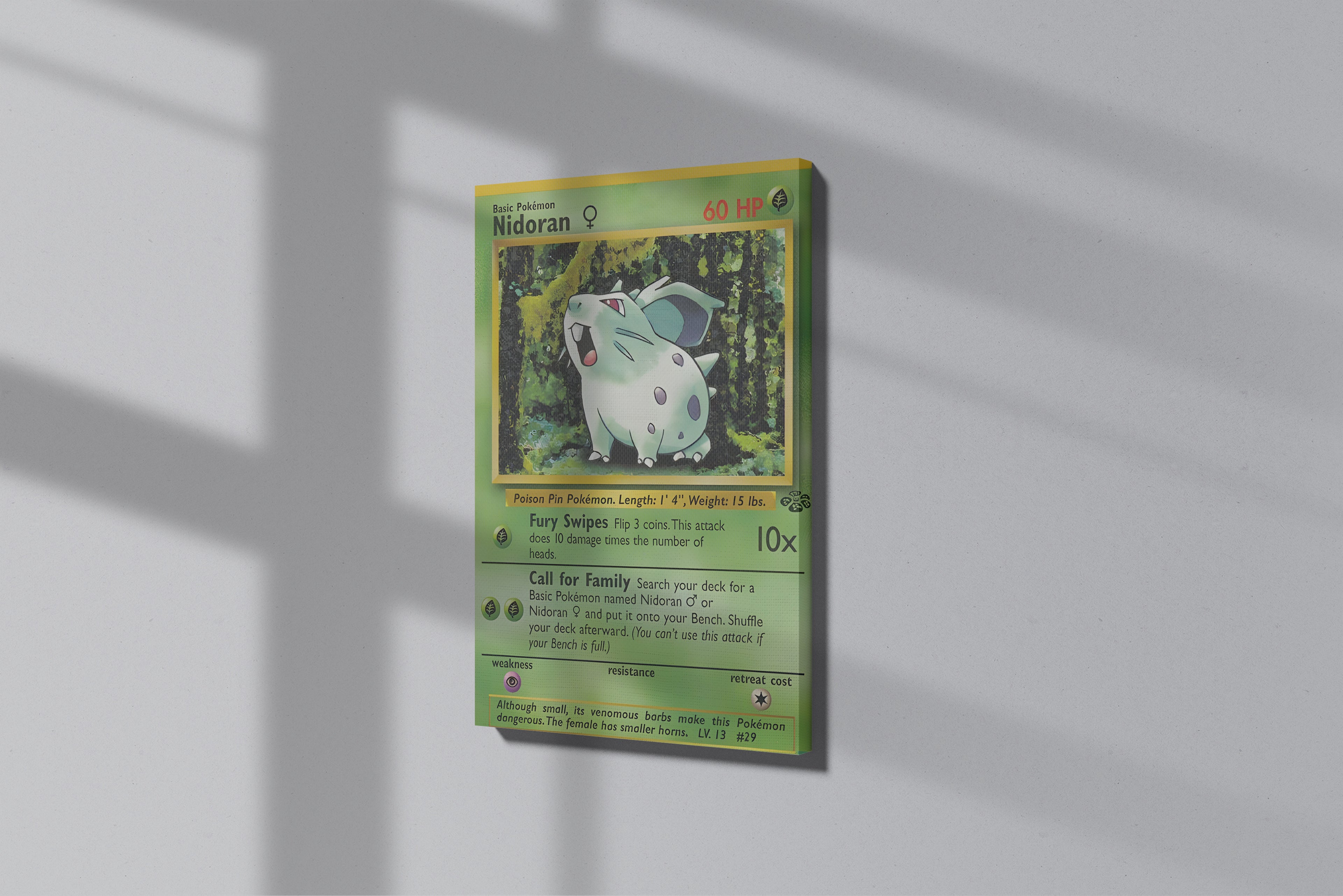 GeekCultcha Pokémon Nidoran♀ Premium Canvas Print
