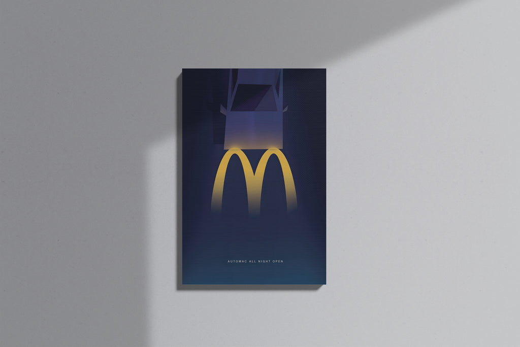 GeekCultcha McDonald's Fast Food Themed Premium Canvas Print
