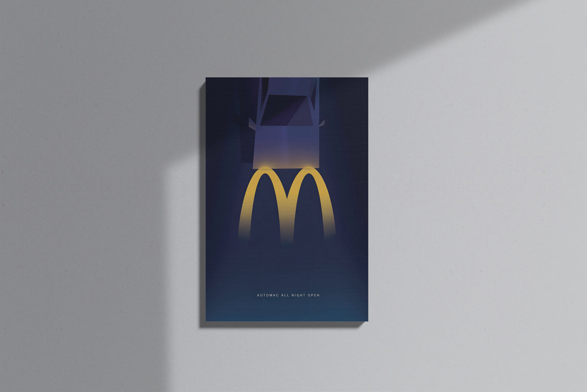 GeekCultcha McDonald's Fast Food Themed Premium Canvas Print