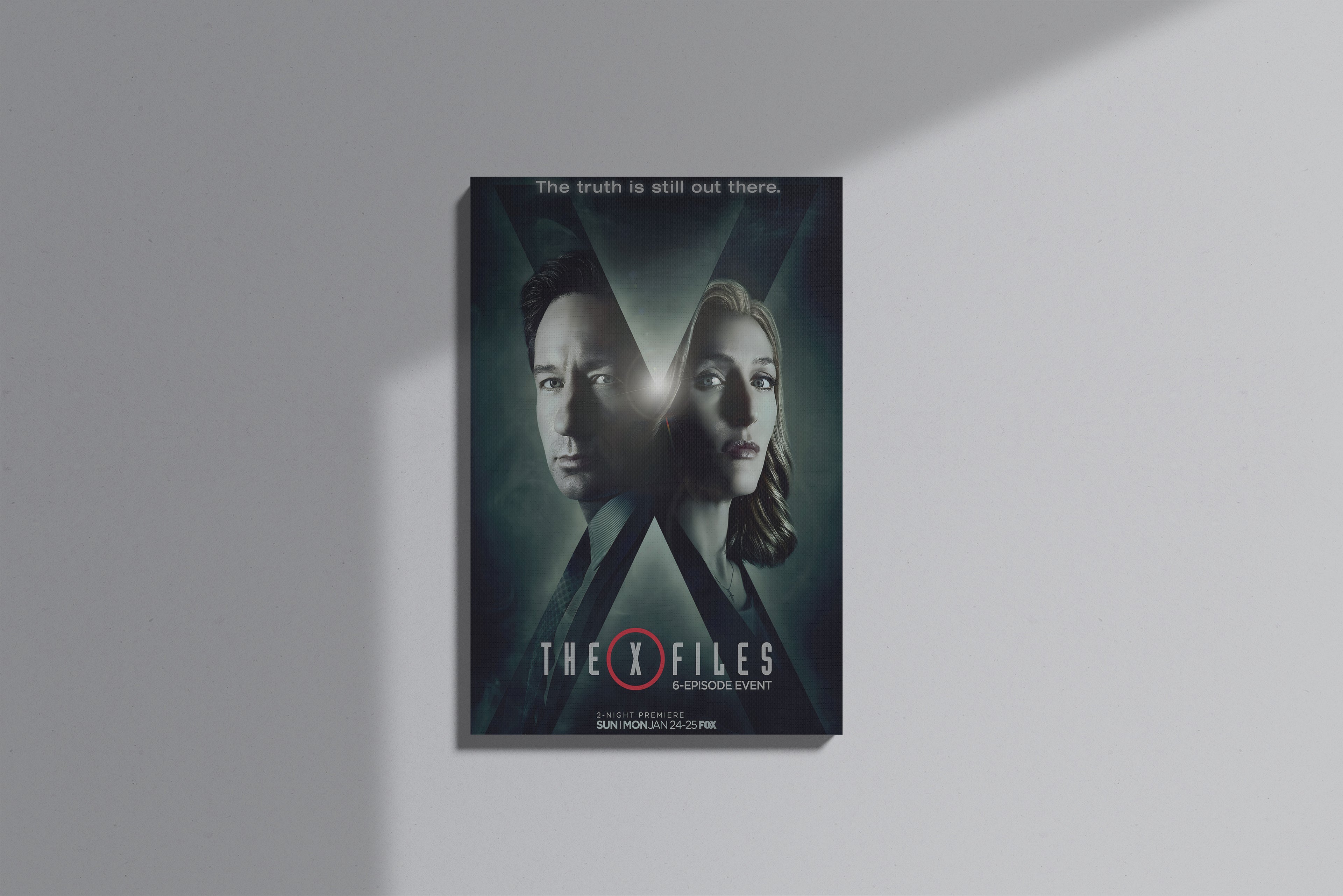 GeekCultcha The X-Files Series Premium Canvas Print