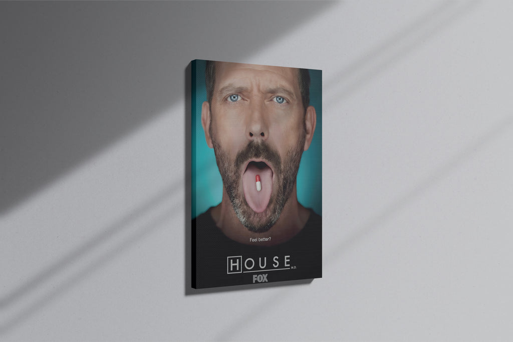 GeekCultcha House M.D. Canvas Painting Expressive Design