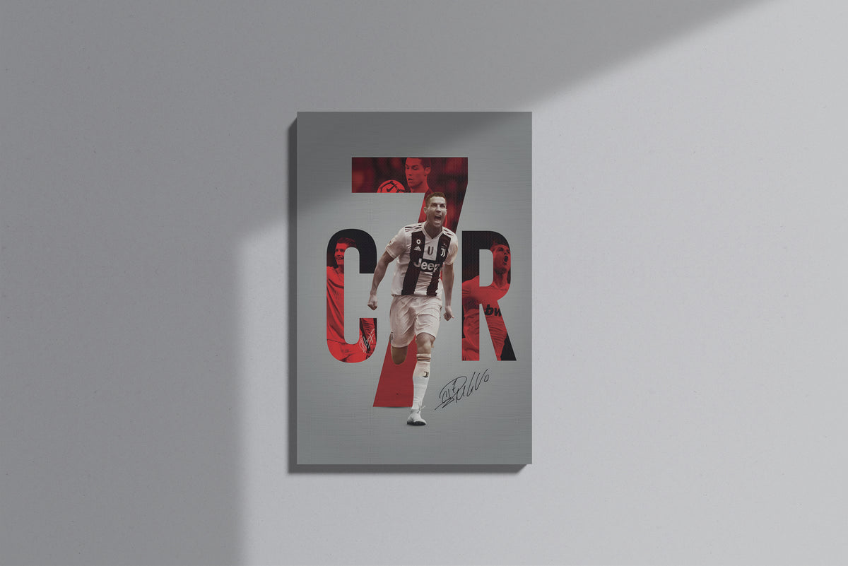 GeekCultcha Cristiano Ronaldo Juventus Premium Canvas Print