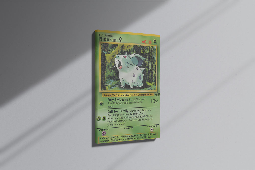 GeekCultcha Pokémon Nidoran♀ Premium Canvas Print