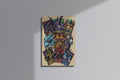 GeekCultcha Yu-Gi-Oh! Dragon and Wizard Characters Premium Canvas Painting