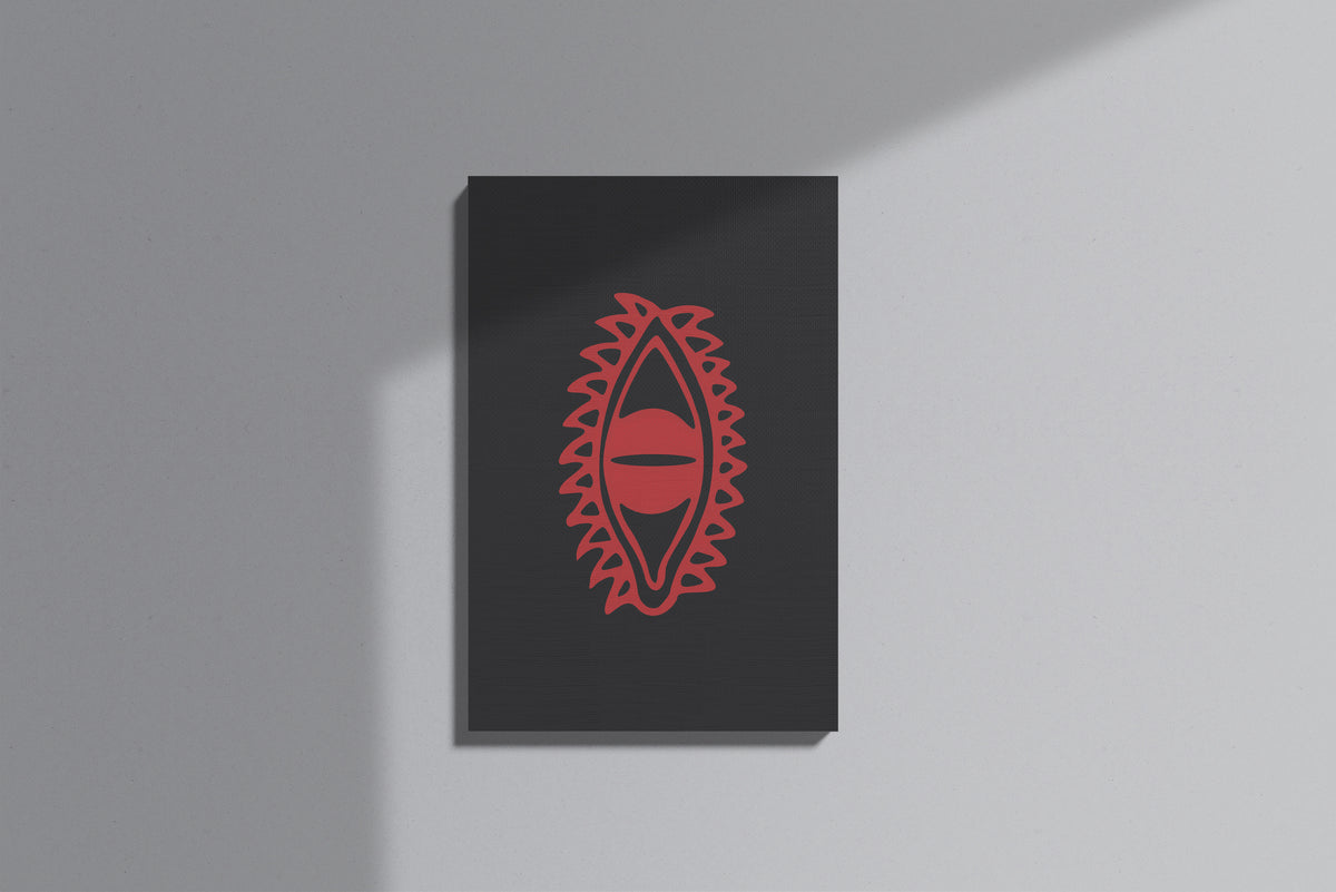 GeekCultcha Naruto Akatsuki Symbol Premium Canvas Print