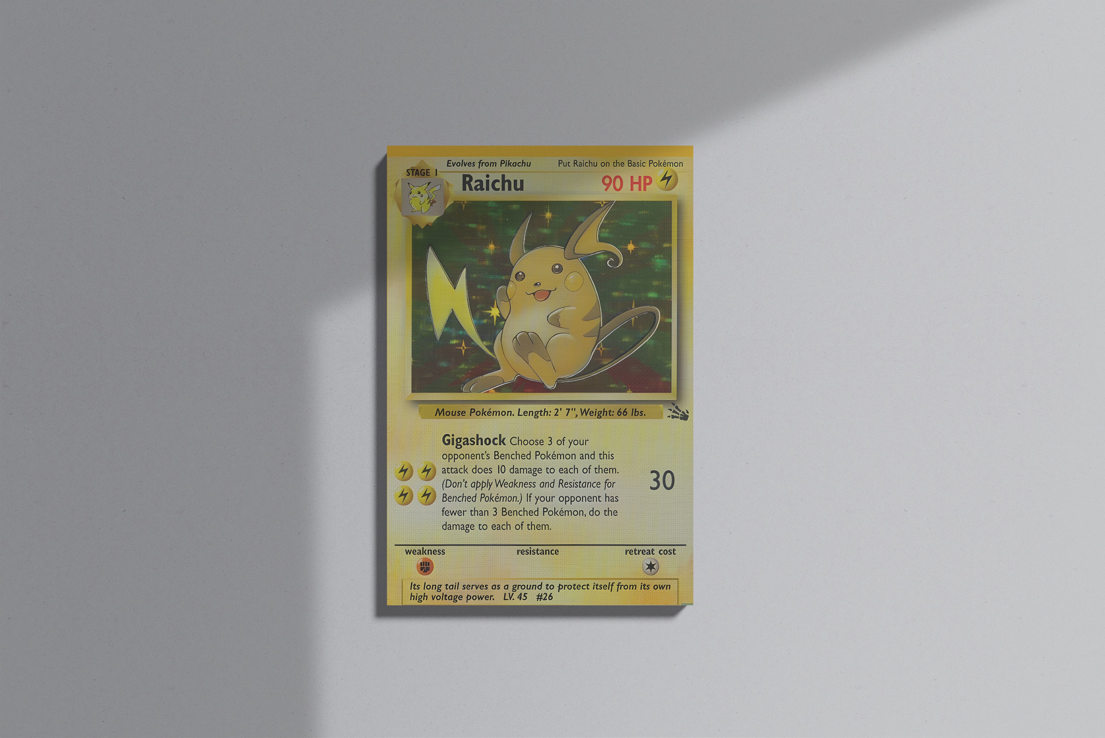 GeekCultcha Pokémon Raichu Premium Canvas Print