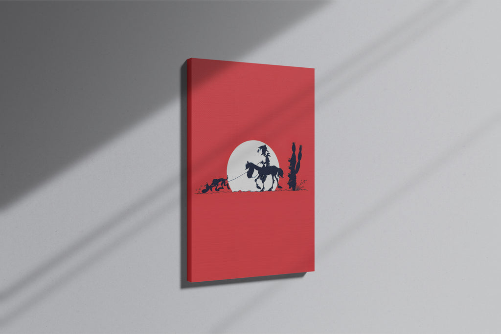 GeekCultcha Lucky Luke and the Daltons Premium Canvas Print