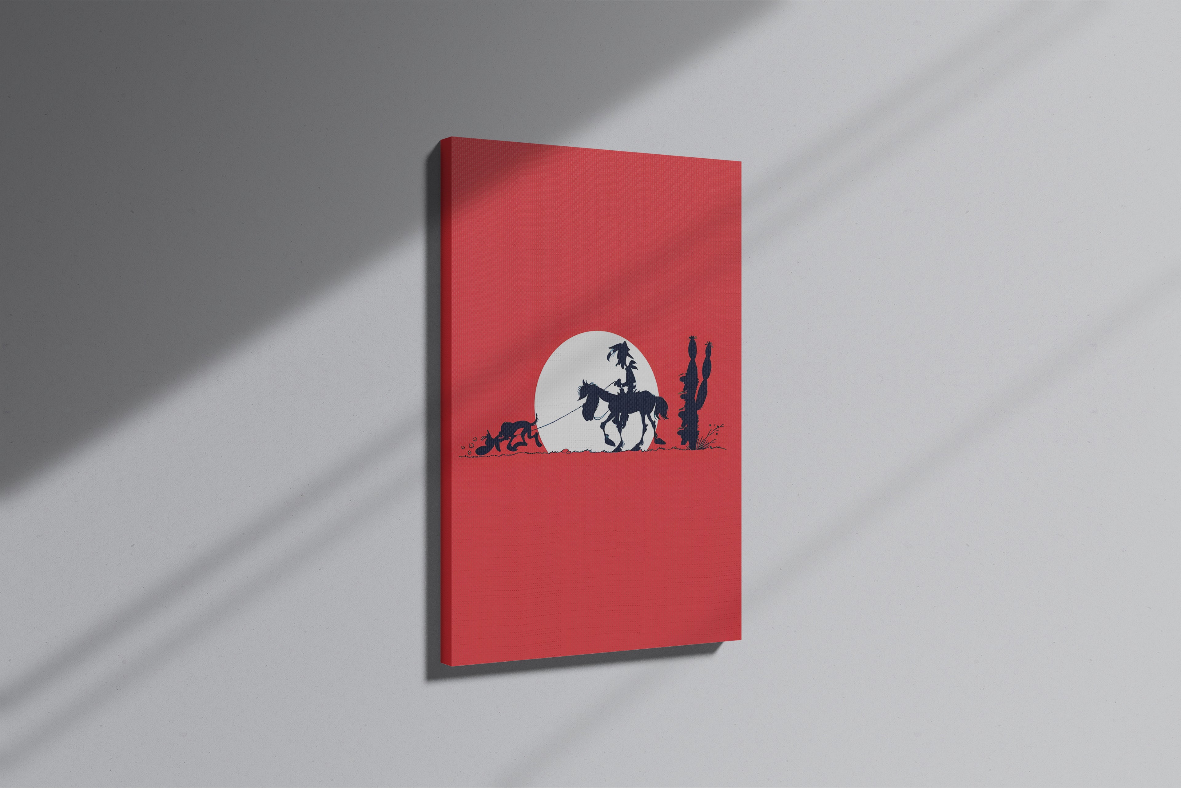 GeekCultcha Lucky Luke and the Daltons Premium Canvas Print