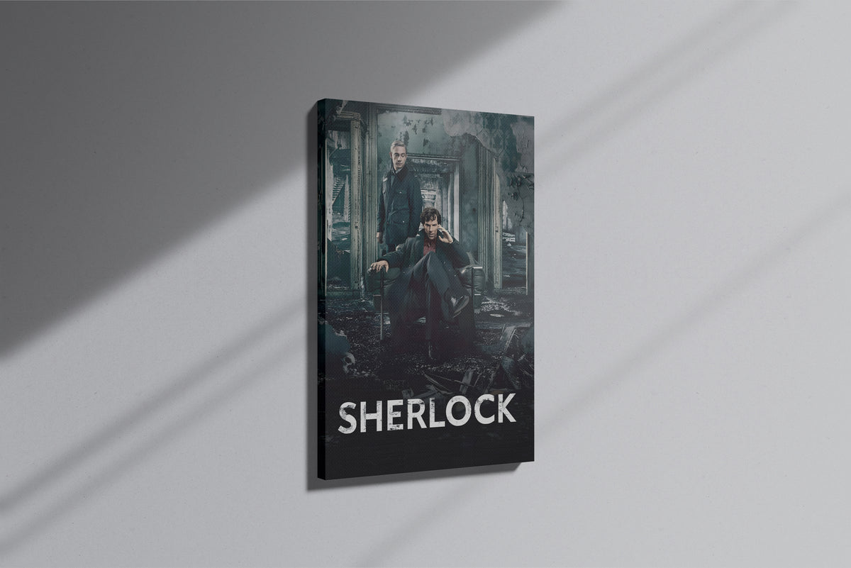 GeekCultcha Sherlock Series Sherlock and Watson Premium Canvas Painting