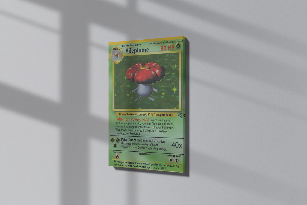 GeekCultcha Pokémon Vileplume Premium Canvas Print